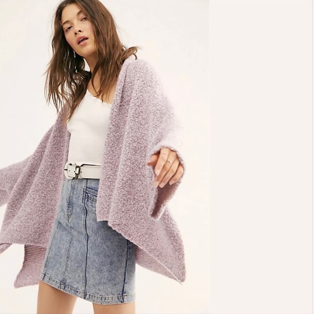 Free People BFF Lilac dolman sleeves Cardigsn